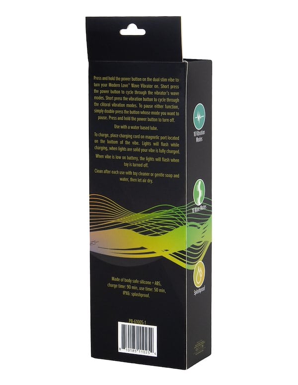 MODERN LOVE - DUAL STIM WAVE VIBE ALT7 view Color: PR