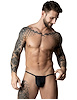Additional BLACK view of product THE ULTIMATE DUO POUCH G-STRING AND COCK RING with color code BK
