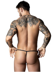 Alternate back view of THE ULTIMATE DUO POUCH G-STRING AND COCK RING