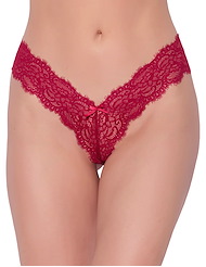 Front view of LANA LACE THONG