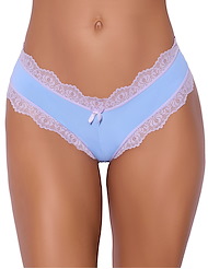Front view of VERA LACE TRIM G-STRING