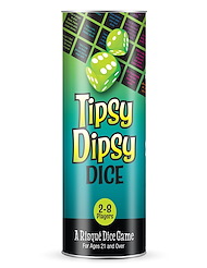 Alternate back view of TIPSY DIPSY DICE GAME