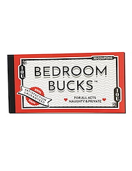 Front view of BEDROOM BUCKS - IOU COUPONS