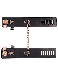 Alternate back view of S&M LOCKING CUFFS