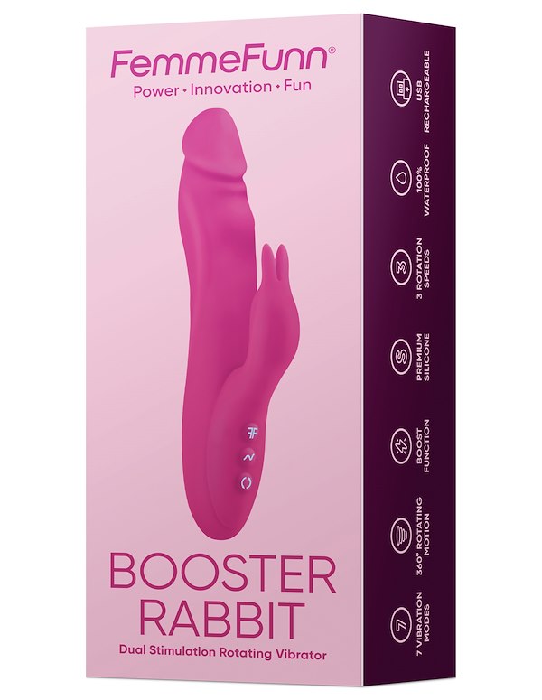 FEMME FUNN BOOSTER RABBIT VIBRATOR ALT6 view Color: PK