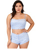 Additional BRUNNERA BLUE view of product PLUS SIZE LACE BRALETTE AND PANTY SET with color code BRNB