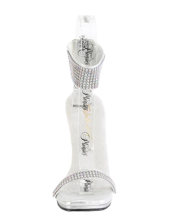 CHIC RHINESTONE 4.5 INCH STILETTO SANDAL ALT1 view Color: SL