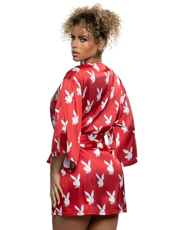 CHILL BUNNY ROBE IN RED ALT1 view Color: RWH