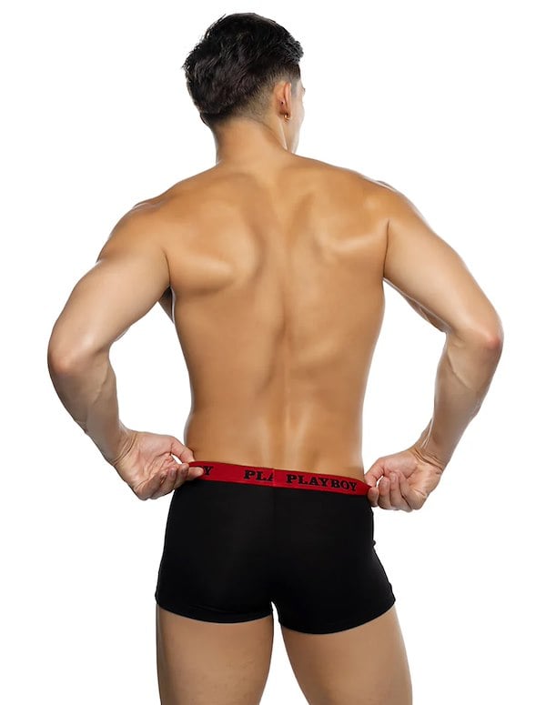 PLAYBOY TUXEDO MODAL BOXER BRIEF ALT1 view Color: BKR