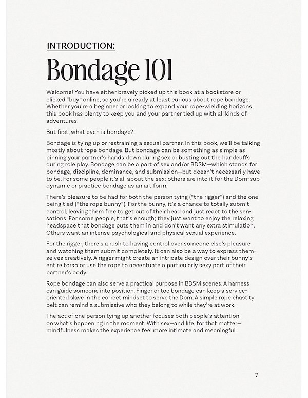 THE BONDAGE PLAYBOOK: 31 MUST- KNOW KNOTS AND TIES FOR BONDAGE BEGINNERS ALT4 view Color: NC