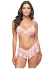 Additional CRYSTAL ROSE view of product LEYLA BRA AND FLUTTER SHORT SET with color code PK