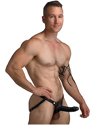 Alternate back view of SIZE MATTERS - REALISTIC SILICONE PENIS SHEATH
