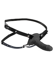 Alternate front view of SIZE MATTERS - REALISTIC VIBRATING SILICONE PENIS SHEATH
