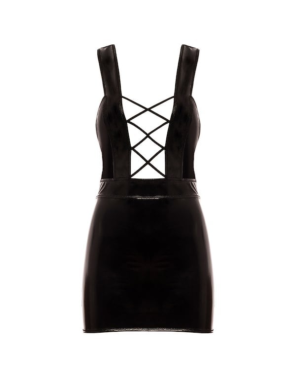 ENTANGLEMENT WETLOOK BABYDOLL ALT5 view Color: BK
