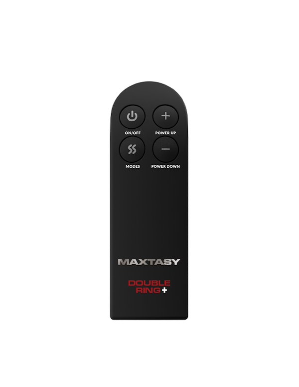 MAXTASY DOUBLE RING + VIBRATING RABBIT C-RING W/ REMOTE ALT2 view Color: BK