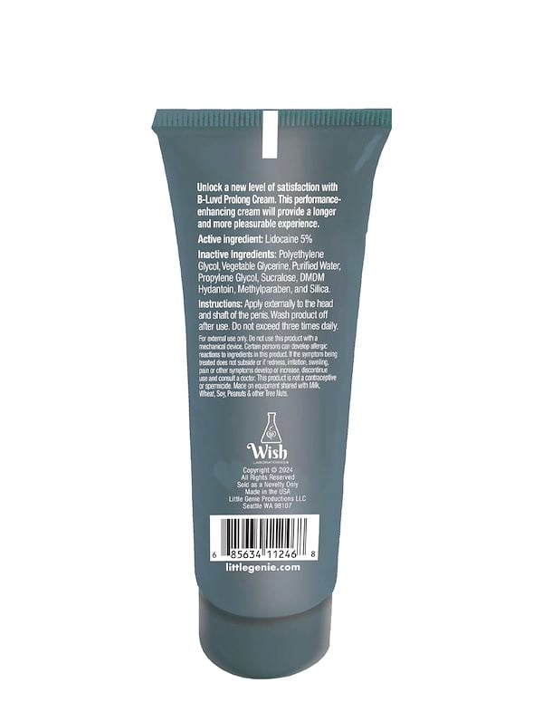B-LUVD ERECTION PROLONG CREAM 2OZ ALT1 view Color: NC