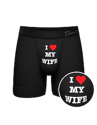 Front view of THE BROWNIE POINTS BALL HAMMOCK BOXER BRIEF