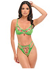 Additional GREEN view of product CHERI EMBROIDERY BRA AND PANTY SET with color code GR