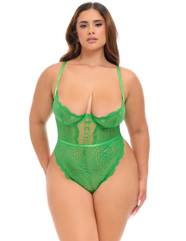 RAINE SHELF CUP PLUS SIZE TEDDY ALT2 view Color: GR