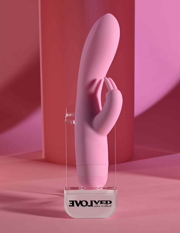 CUSHY BUNNY DUAL STIMULATING RABBIT VIBE ALT7 view Color: PK