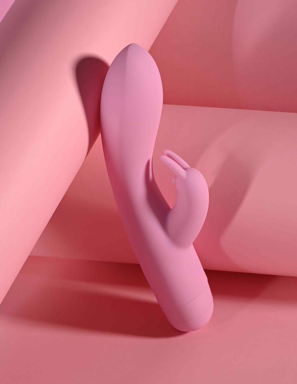 CUSHY BUNNY DUAL STIMULATING RABBIT VIBE ALT8 view Color: PK
