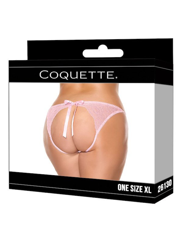 PETAL KISS OPEN-BACK PLUS SIZE PANTY ALT2 view Color: PK