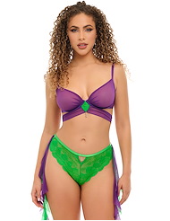 Front view of MARINE GODDESS 2PC COSTUME