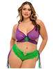 Additional PURPLE view of product MARINE GODDESS 2PC PLUS SIZE COSTUME with color code PR