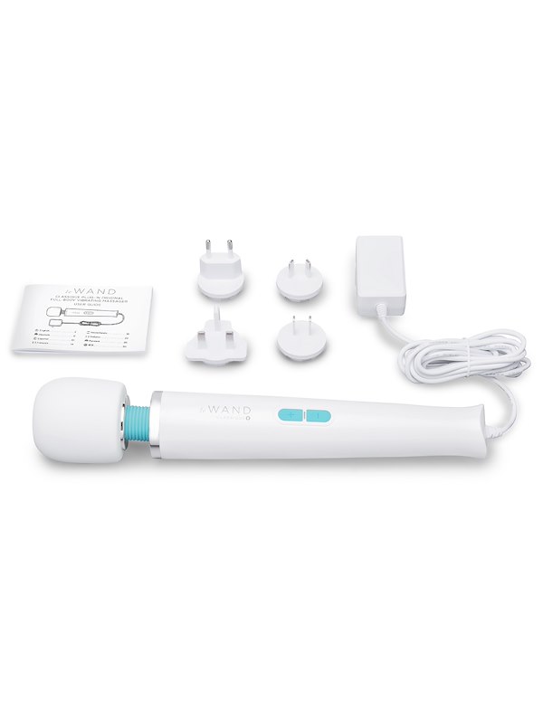 LE WAND CLASSIQUE PLUG-IN ORIGINAL WAND MASSAGER ALT3 view Color: WH
