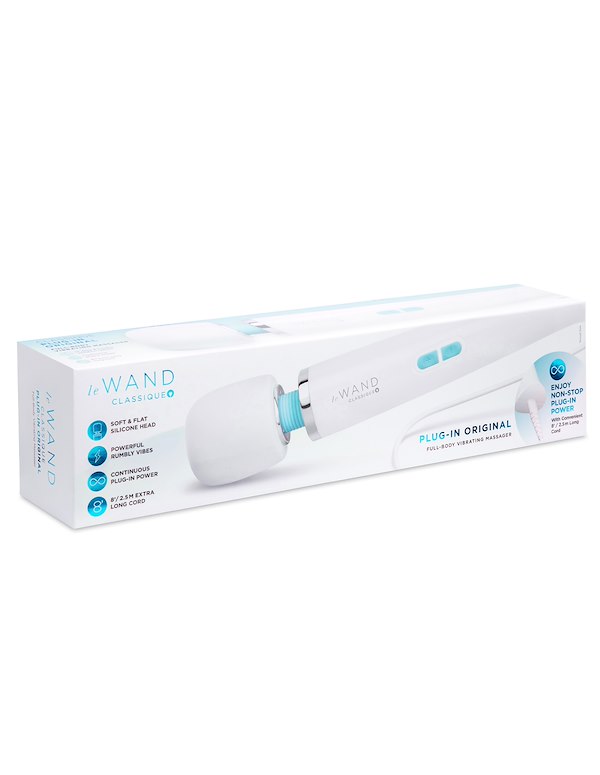 LE WAND CLASSIQUE PLUG-IN ORIGINAL WAND MASSAGER ALT5 view Color: WH