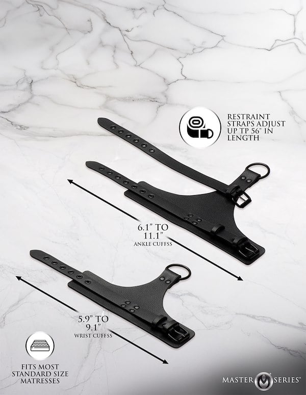 MASTER SERIES ALL ACCESS BED RESTRAINT KIT ALT7 view Color: BK