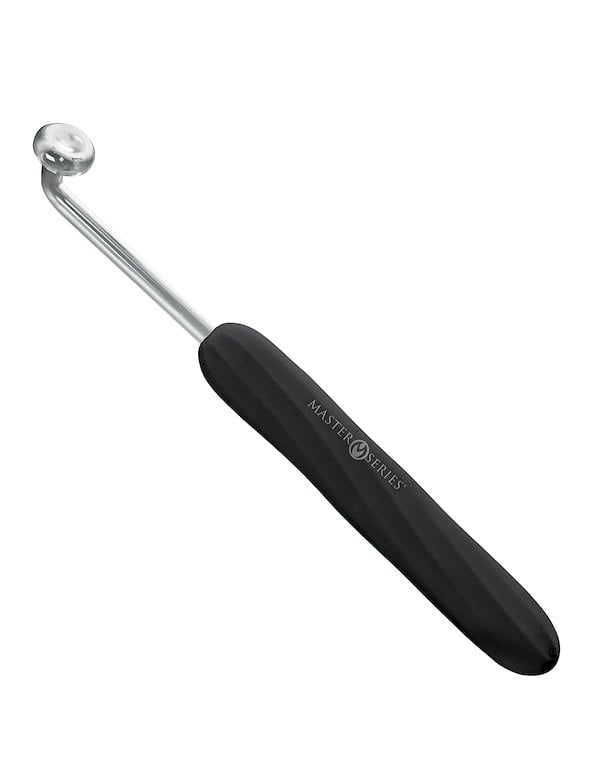 MASTER SERIES ELEKTRA RECHARGEABLE VIOLET WAND ALT2 view Color: BK