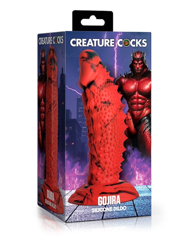 CREATURE COCKS GOJIRA SILICONE DILDO ALT4 view Color: RB