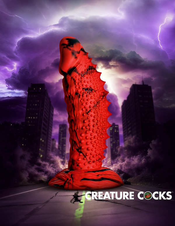 CREATURE COCKS GOJIRA SILICONE DILDO ALT5 view Color: RB