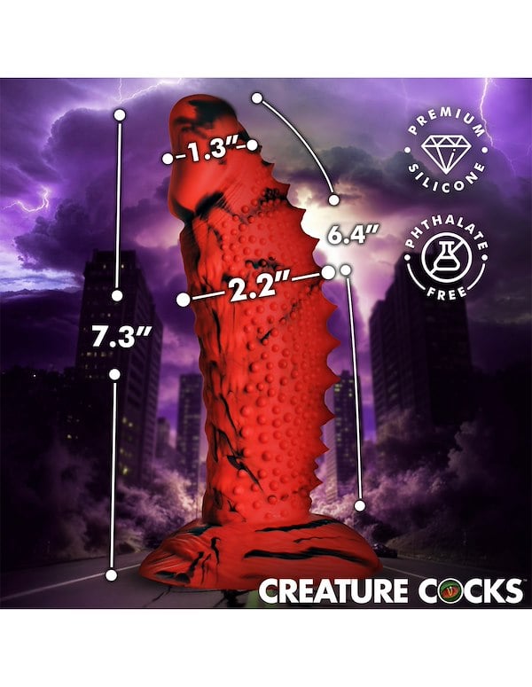 CREATURE COCKS GOJIRA SILICONE DILDO ALT6 view Color: RB