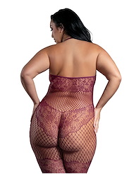 Alternate back view of OUR MOMENT BODYSTOCKING - PLUS