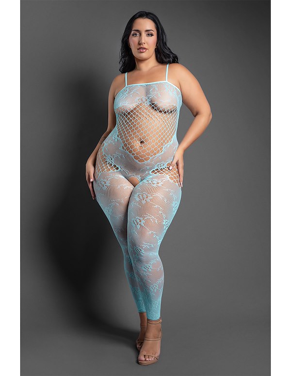 DREAM OF ME PLUS SIZE BODYSTOCKING ALT2 view Color: LB