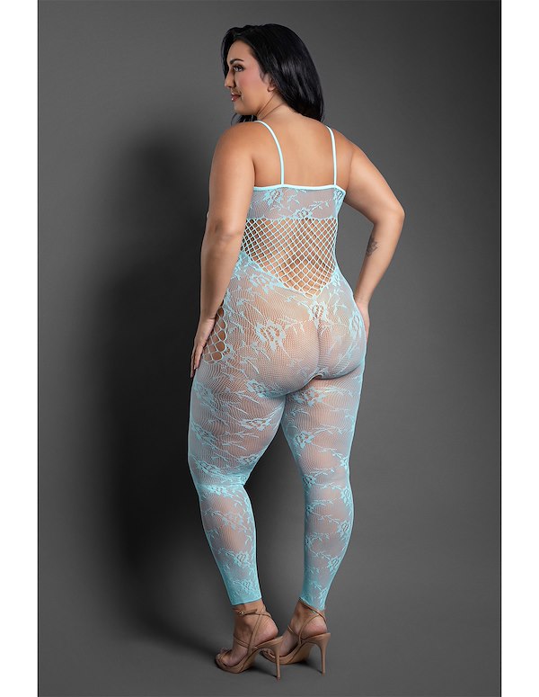 DREAM OF ME PLUS SIZE BODYSTOCKING ALT3 view Color: LB