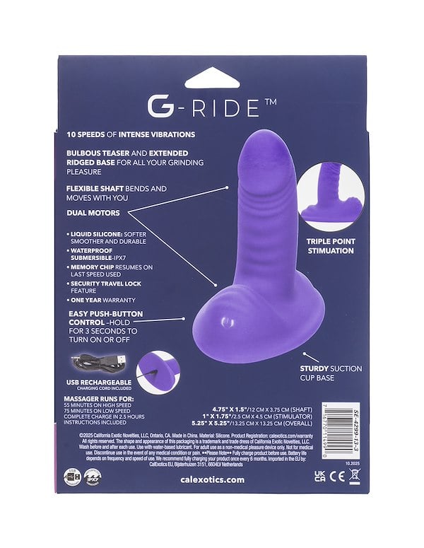 G-RIDE THRILL RIDE DILDO ALT9 view Color: BL