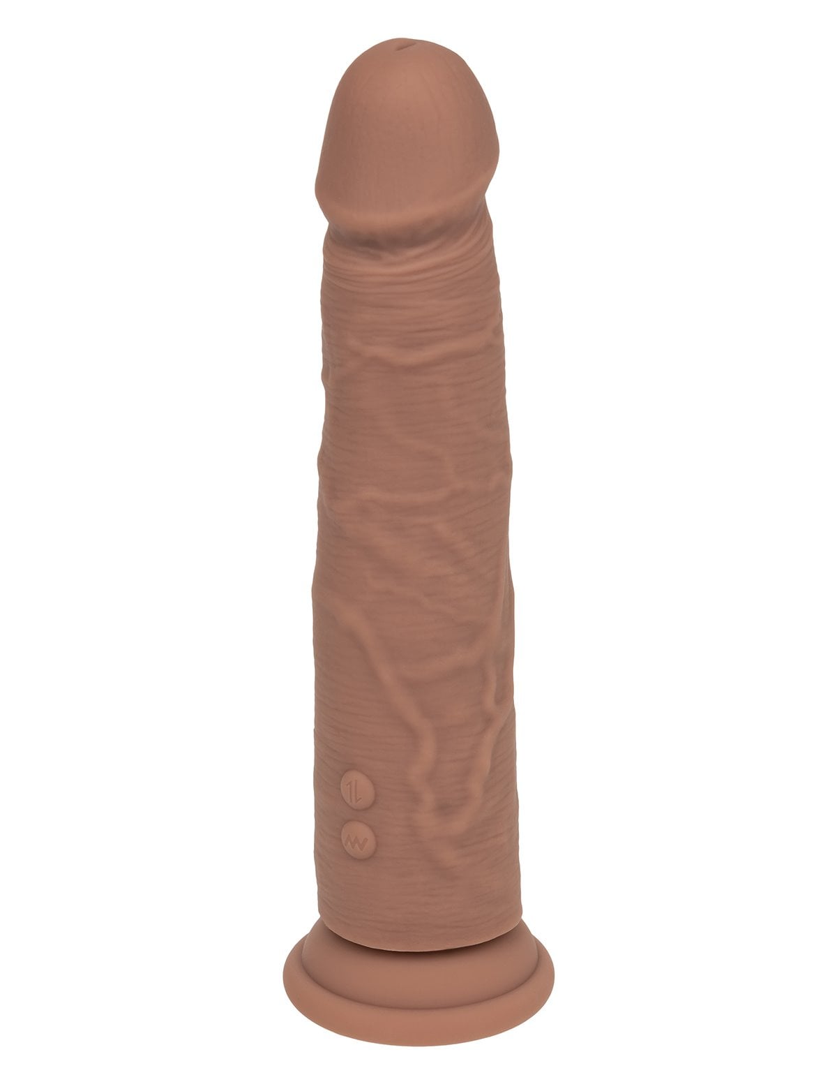 alternate image for SILICONE STUDS RECHARGEABLE VIBRATING AND THRUSTING DILDO