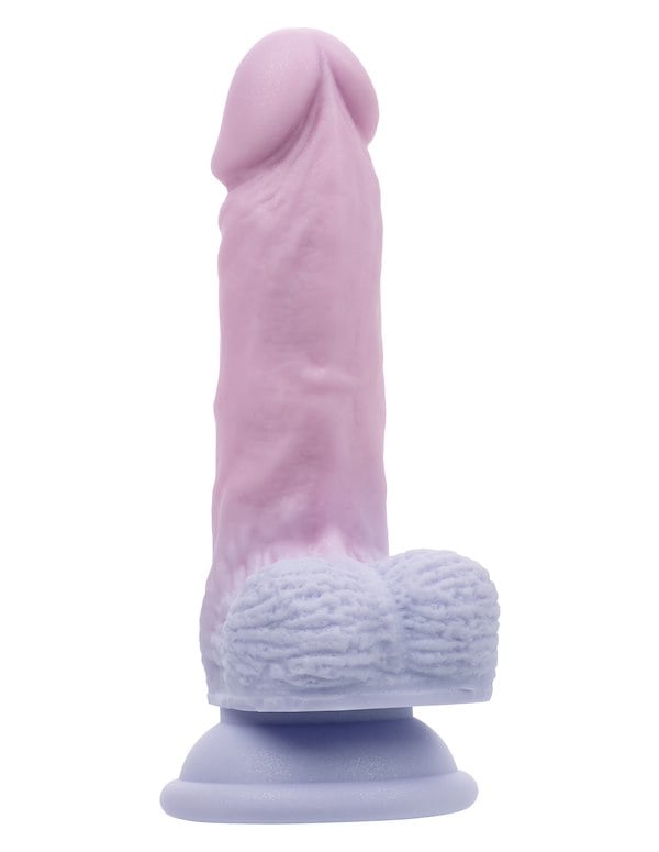 FIRST TIME LIQUID SILICONE DONG WITH BALLS ALT2 view Color: MC