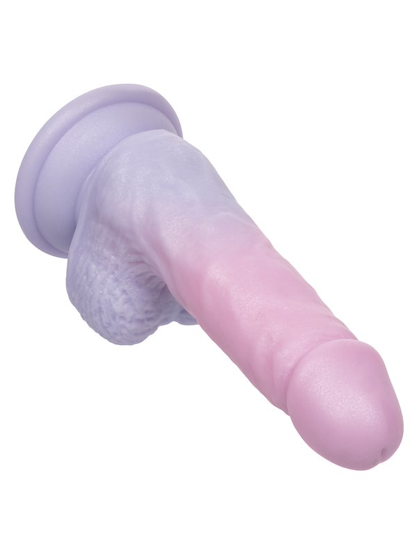 FIRST TIME LIQUID SILICONE DONG WITH BALLS ALT3 view Color: MC
