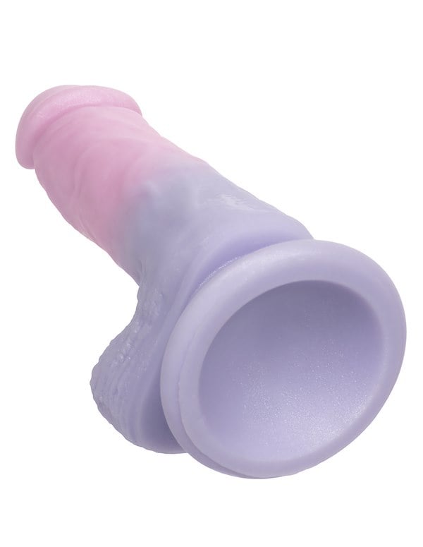 FIRST TIME LIQUID SILICONE DONG WITH BALLS ALT4 view Color: MC