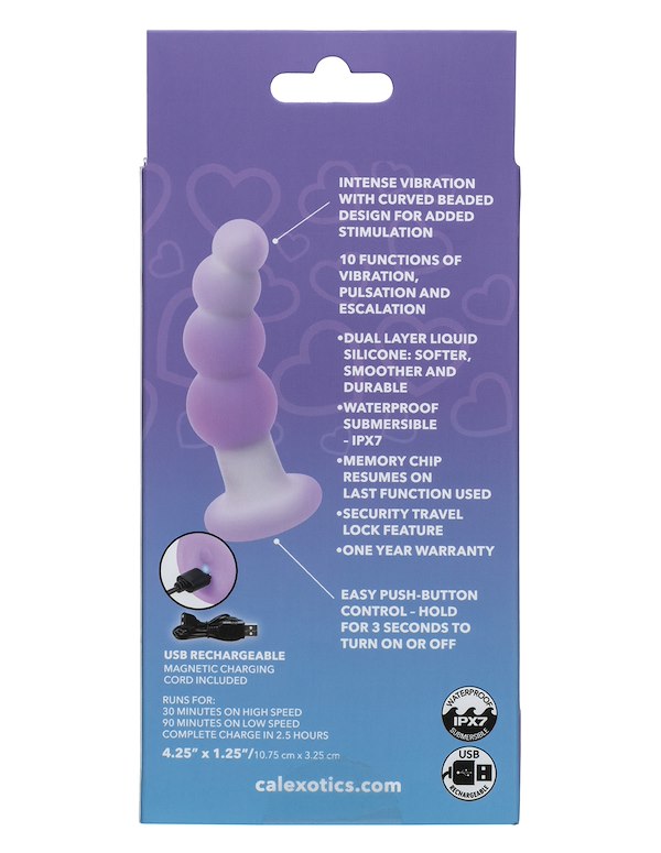 LAVENDER HAZE BEADED CURVED PROBE ALT9 view Color: PR