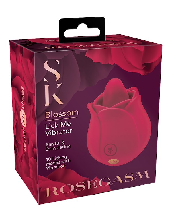 SECRET KISSES ROSEGASM BLOSSOM LICK ME VIBRATOR ALT2 view Color: RD