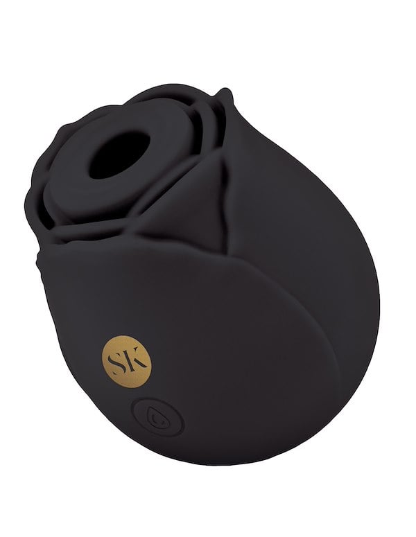 SECRET KISSES ROSEGASM AIR SUCTION VIBE - BLACK ROSE ALT1 view Color: BK