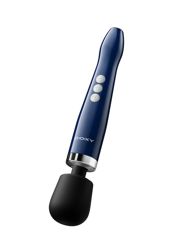 DOXY DIE CAST COMPACT CORDLESS WAND MASSAGER ALT2 view Color: BL