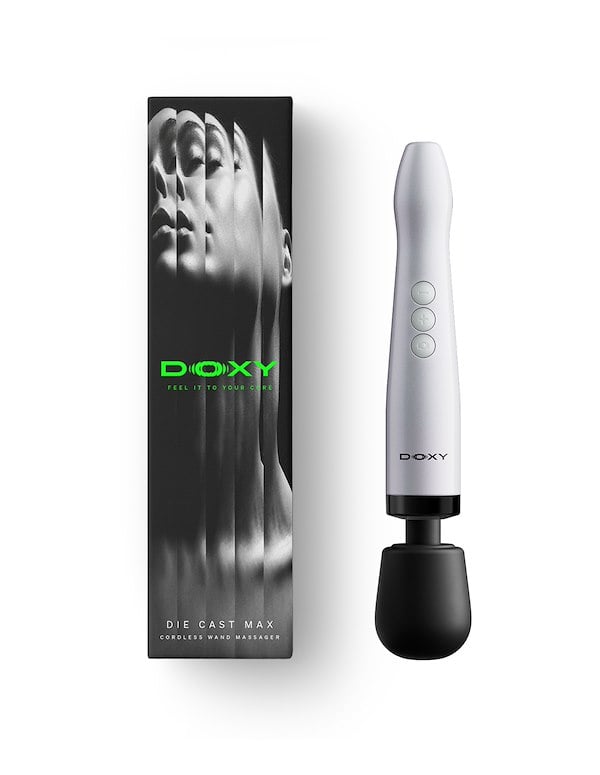 DOXY DIE CAST MAX CORDLESS WAND MASSAGER ALT6 view Color: WH