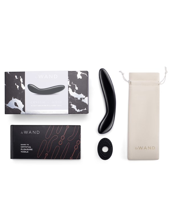 LE WAND CRYSTAL BLACK OBSIDIAN G-WAND ALT6 view Color: BK