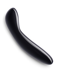 Alternate front view of LE WAND CRYSTAL BLACK OBSIDIAN G-WAND